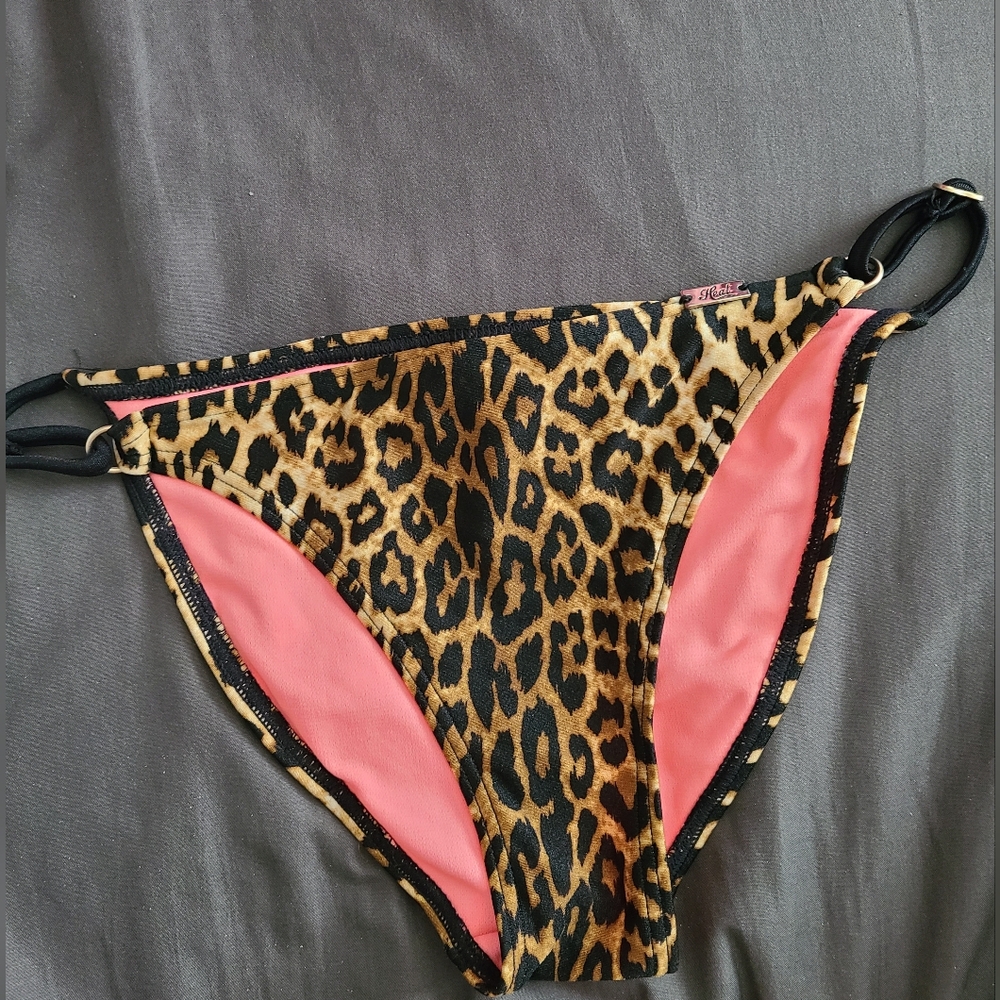 Leopard Print Bikini Bottom with adjustable sides